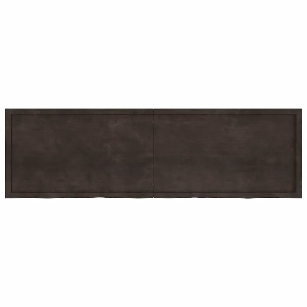 Piano per tavolo o scrivania in rovere massello trattato colore marrone L: 200 cm, P: 60 cm, H: 2-4 cm – 2