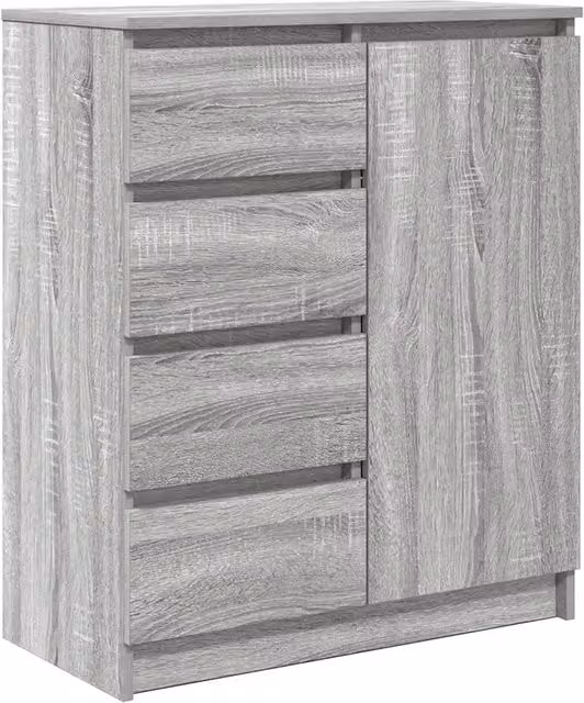 Credenza | Madia | Buffet da pranzo | Armadio da pranzo con Cassetti Grigio Sonoma 71x35x84 cm in Truciolato