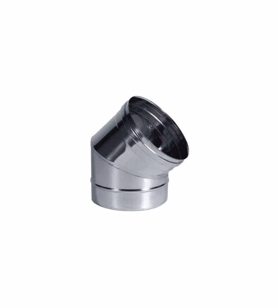Gomito Inox Settori 45° 13 cm Ala