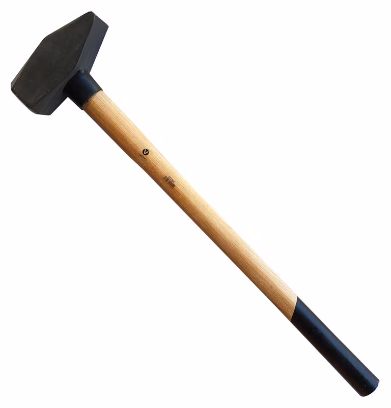Martello da fabbro, martello da officina, martello da 3 kg con manico in legno