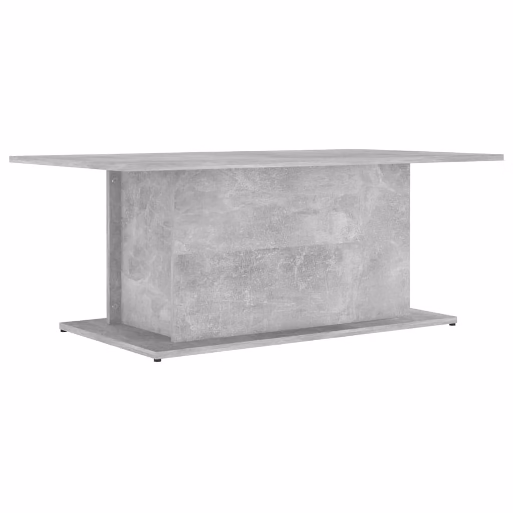 Tavolino da Salotto Grigio Cemento 102x55,5x40 cm in Truciolato