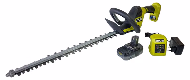 Tagliasiepi a batteria RYOBI RY18HT50A-120 18 V ONE+ 50 cm (5133005378) + 1 batteria da 2,0 Ah + caricabatterie