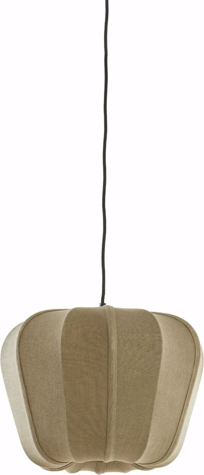 Lampada a sospensione - verde - Zubedo - tessile - Ø 40cm - E27 - 2979069 - Light & Living