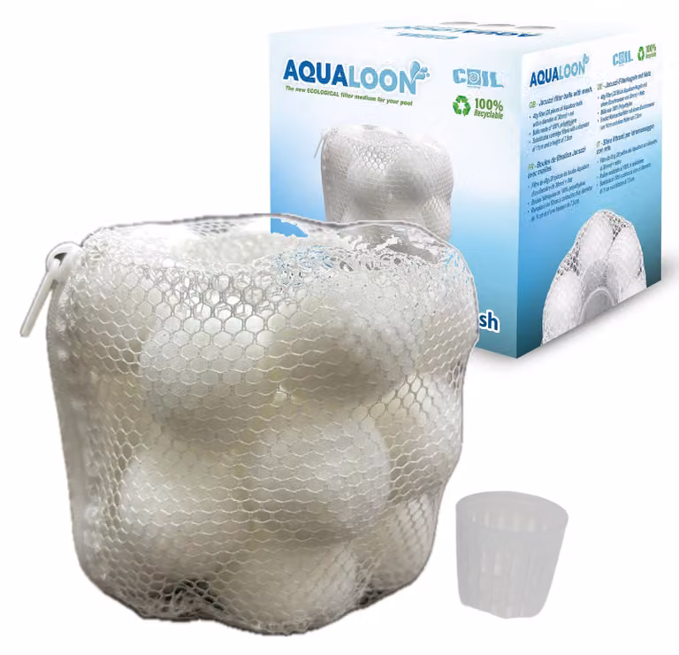 Lebula: palline filtranti Aqualoon, alternativa ai filtri a cartuccia per vasche idromassaggio/spa