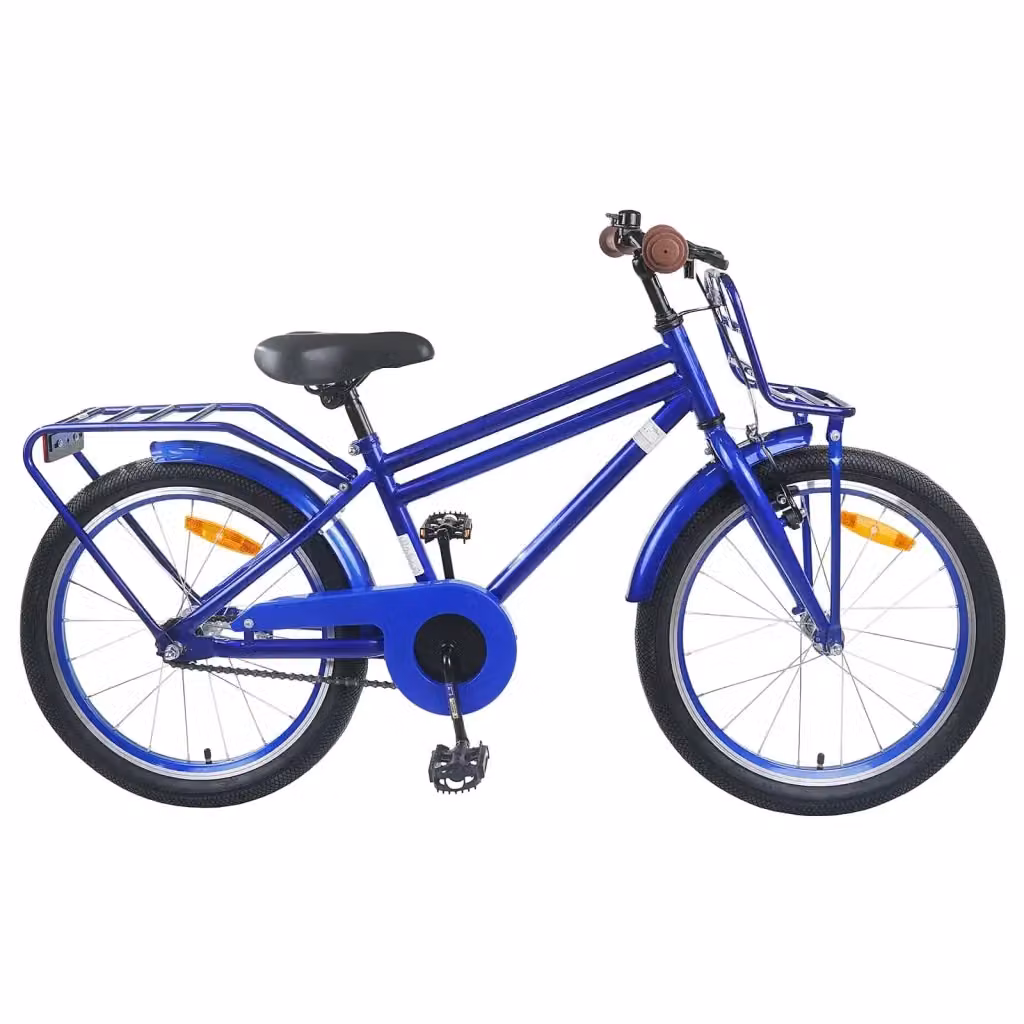 Bicicletta per bambini da 22 pollici blu con componenti in metallo e gomma – 2
