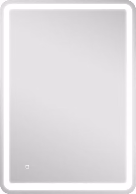 Specchio da bagno moderno HOMCOM con luce LED a 3 temperature, interruttore touch e funzione antiappannamento, L: 70 cm, H: 100 cm