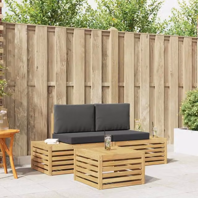 Set di divani da esterno-Sofa da giardino 4 Pezzo 522426