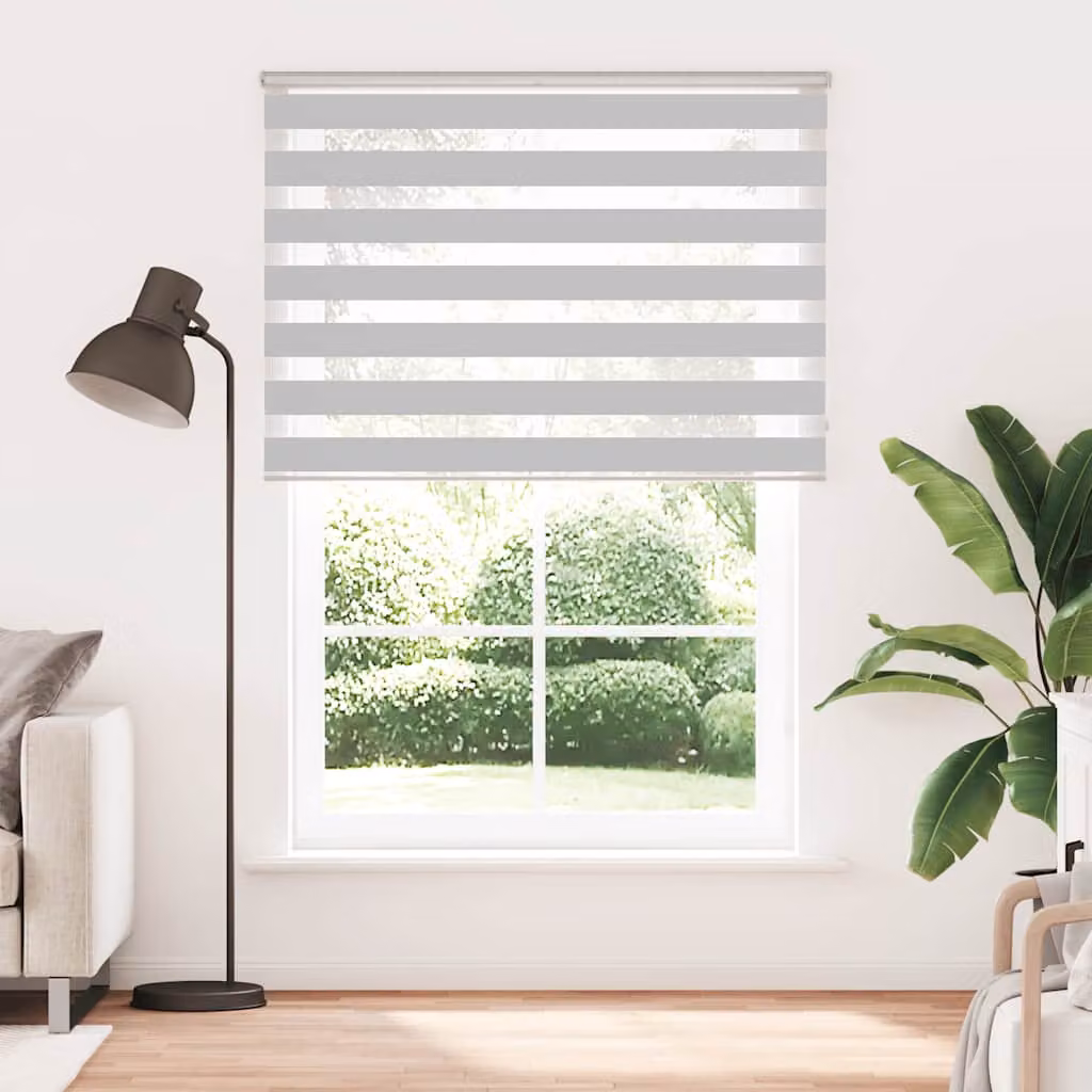 vidaXL Tenda a Rullo Zebra Larghezza Tessuto 150,9 cm Poliestere