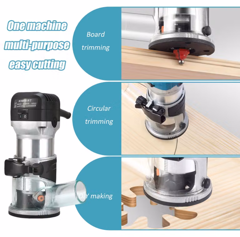 Fresatrice multifunzione, 40000 giri/min, controllo della velocità regolabile, 220V, colore blu
