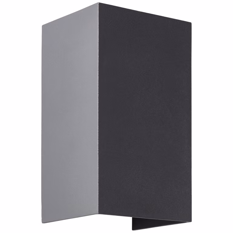 BRILLANTE applique da esterno a LED grigio scuro Hilly | 2 luci | Up/Down Light | Metallo/Vetro | 8 Watt 780 Lumen 3000 Kelvin | IP44