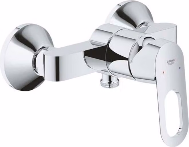 Miscelatore monocomando per doccia GROHE BAULOOP, cartuccia Vetroceramica 46 mm, valvola antiriflusso, cromatura StarLight