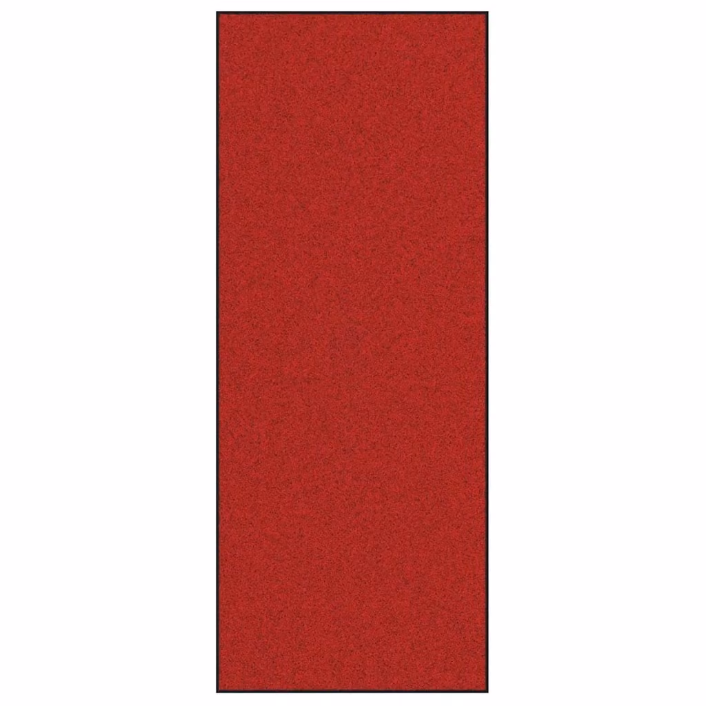 Tappetino rettangolare moderno vidaXL rosso e nero in poliammide, L: 120 cm, P: 300 cm – 2