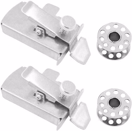 Kit di cucito - Guida magnetica - Tubi in ferro - 2 pezzi - 78 x 40 x 35 mm - Acciaio inossidabile - Utensili per cucito