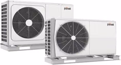 Pompa di Calore Reversibile Ferroli OMNIA M 3.2 da 10 kW, Monobloc Aria-Acqua con Compressore DC Inverter R-32, Classe Energetica A+++, Colore Bianco, con Wi-Fi e Termostato incluso