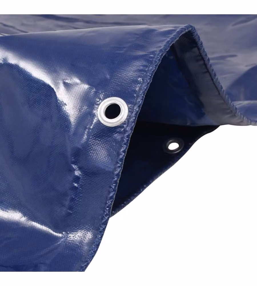 Telo protettivo blu con rivestimento in PVC vidaXL – 2