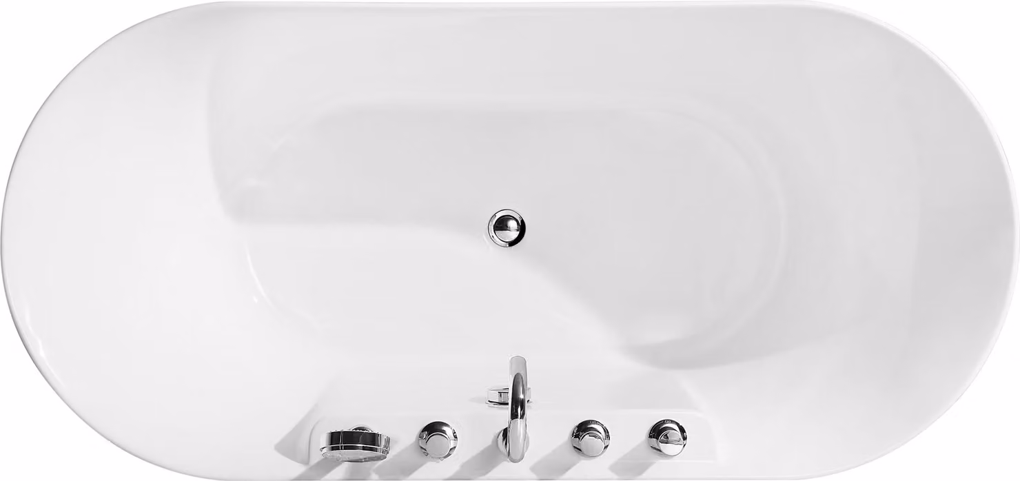 Standbadewanne Badezimmer Acryl Badewanne Wanne Weiß Zeitgenössisch