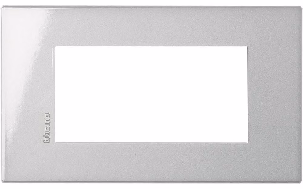 Bticino Placca Axolute Air 4 moduli - Tech - materiale metallo HW4804HC