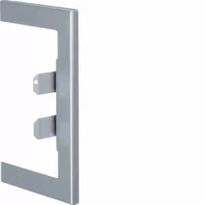 Mascherina di raccordo a muro in lamiera d'acciaio per BRA 85x130 mm, parte superiore 80 mm, verniciata in alluminio