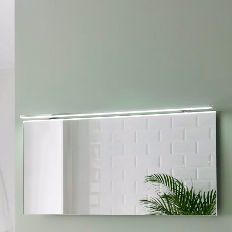 Ebir Applique da parete Esther 2, Cromo / Argento, Bagno, Plastica, Moderno, Applique