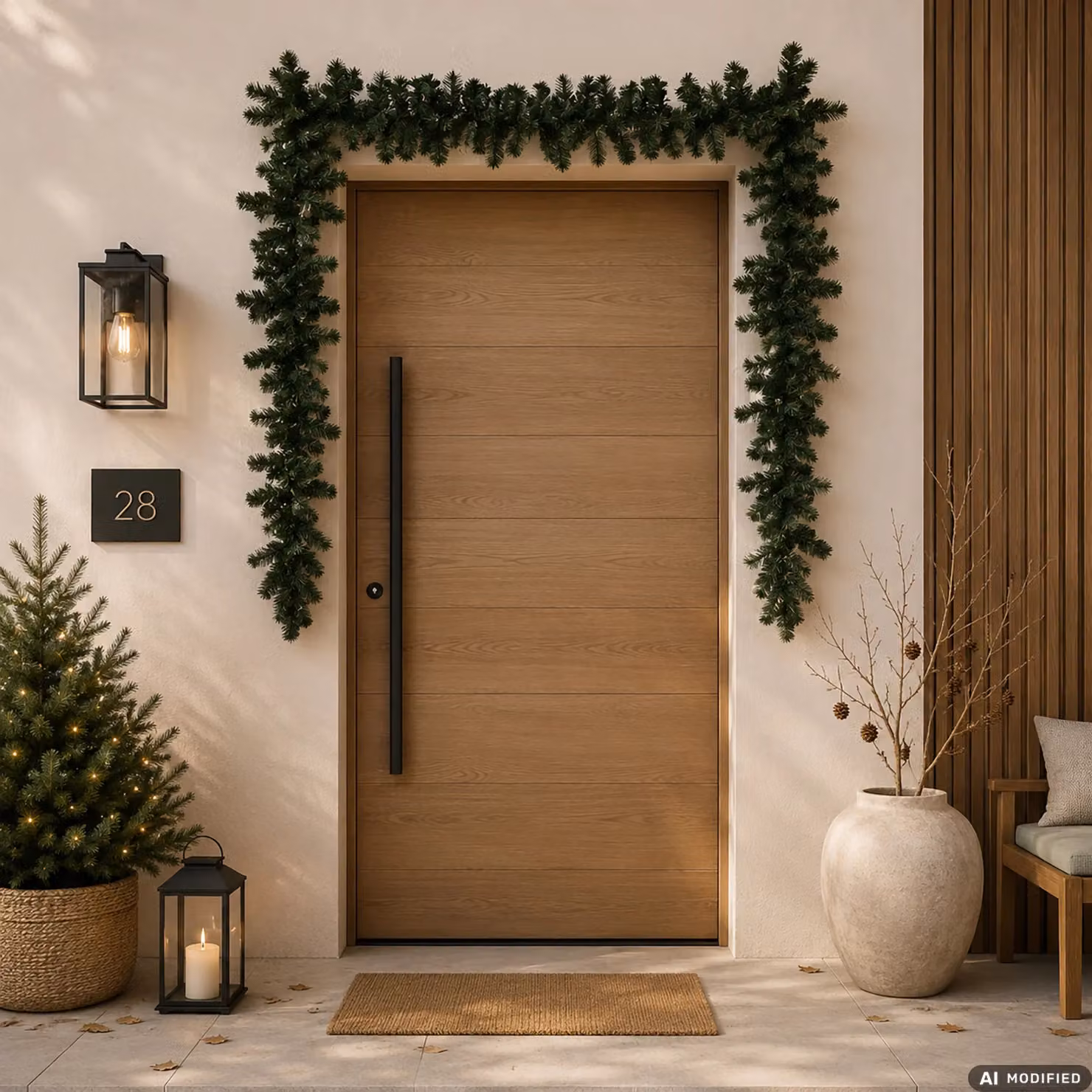 Ghirlanda Natalizia Verde Vestiamo Casa Gran Natale con 200 Rami, Lunghezza: 270 cm – 2