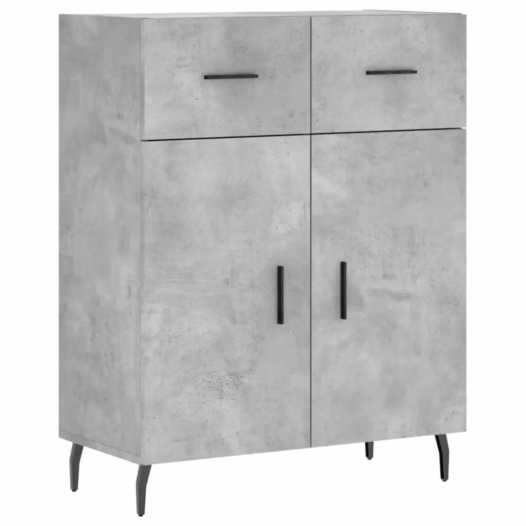 Credenza Buffet Armadio da Cucina Design Mania Grigio Cemento L: 69,5 cm, P: 34 cm, H: 90 cm – 2