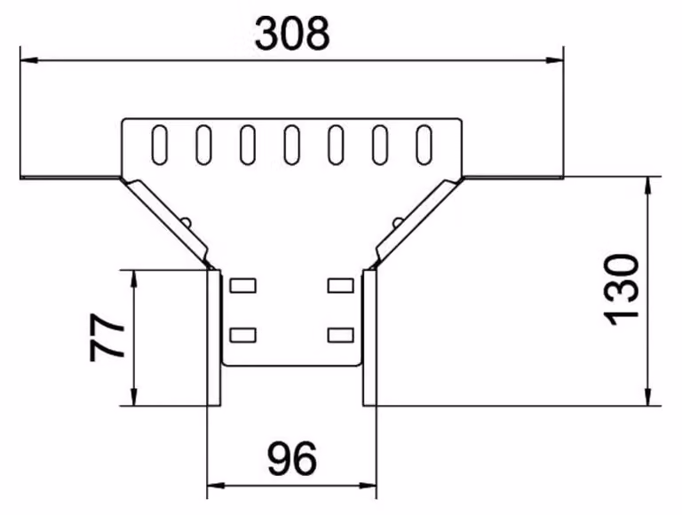 OBO RAA 610 FS pezzo aggiuntivo per passerella portacavi 60x100 (6042111)