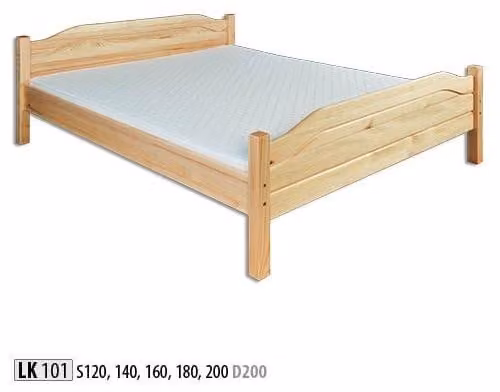 Holzbett Echtes Holz Bett Betten Schlafzimmer Hotel 180x200 Stil Massive Möbel