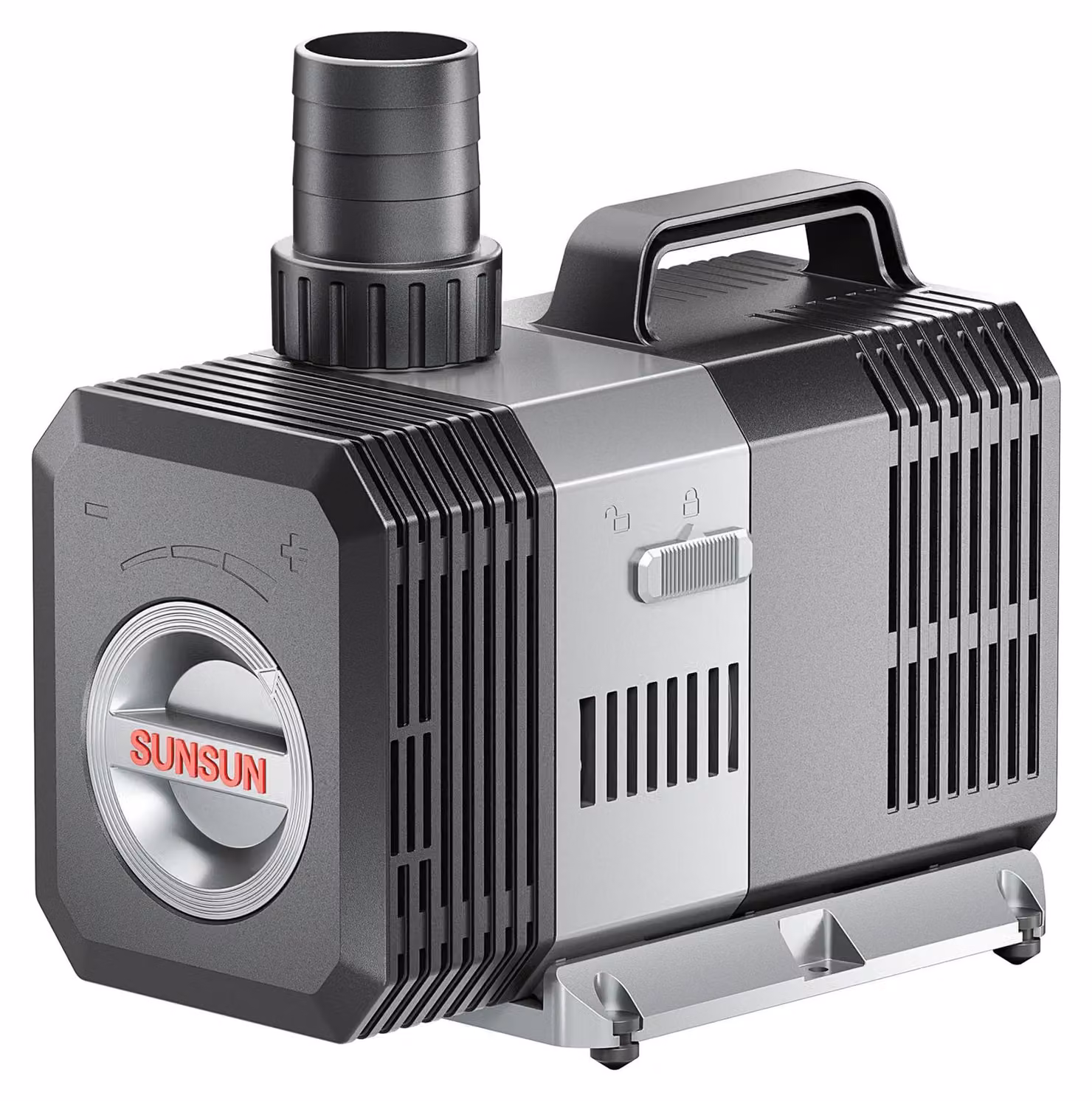 Pompa per stagno, portata 3000 litri/ora, potenza 10 Watt, tensione 230 Volt, materiale ABS, colore nero