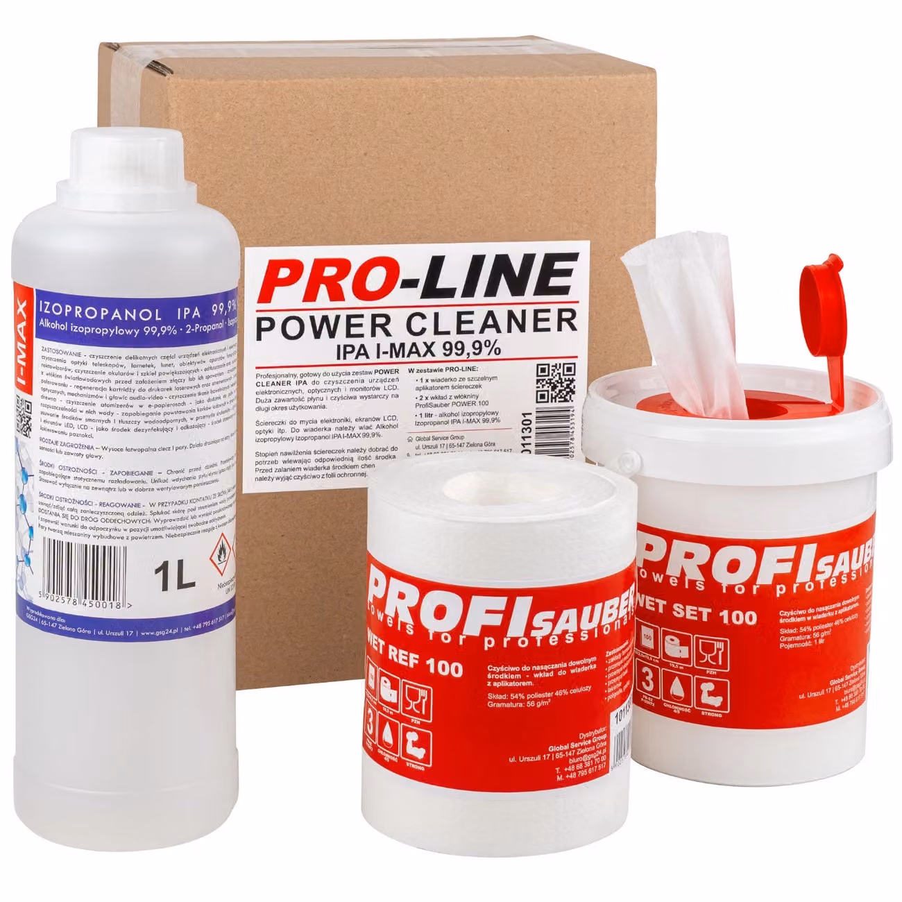 Power Cleaner Ipa Kit di pulizia per elettronica, ottica e monitor Pro-Line