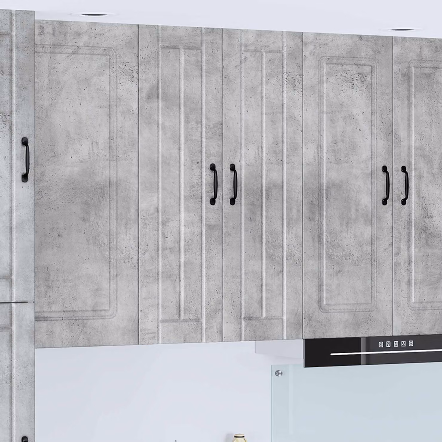 Armadietto a muro LUCCA vidaXL Grigio, moderno, con ante a battente e ripiani interni, L 60 cm x P 31 cm x H 100 cm