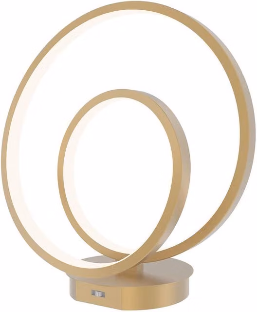 Lampada da tavolo LED Lieve oro con tecnologia touch e 3 temperature di colore, H: 31.6 cm, L: 15.0 cm, P: 15.0 cm