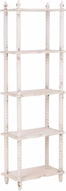 Scaffale in legno bianca 60x30x180 cm
