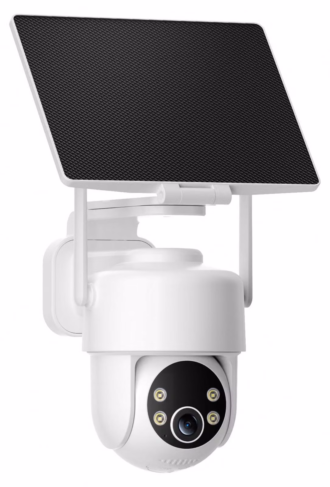 Telecamera di sicurezza per esterni, completamente wireless, alimentata a energia solare con batteria integrata, risoluzione 2K HD, sensore di movimento e visione notturna