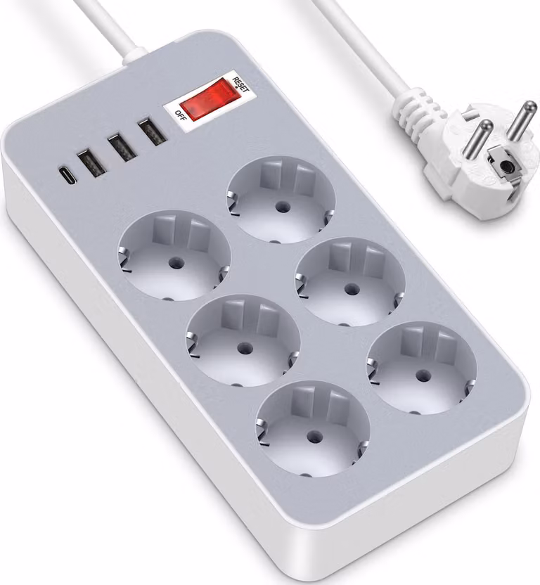 INF Ciabatta standard UE con porte USB e Type-C