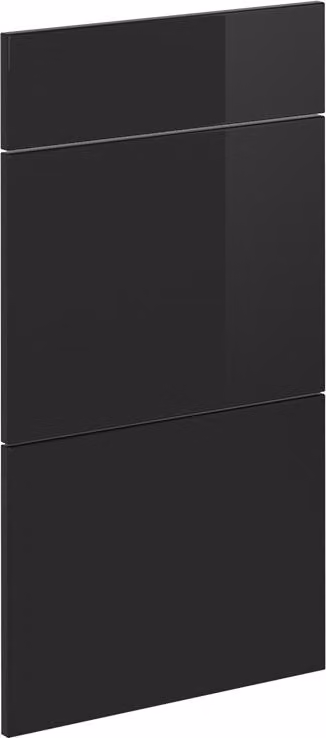 Frontale cucina Vicco R-Line Nero lucido 39.6 x 70.4 cm frontale del mobile per mobile base con cassetti, Model 40921