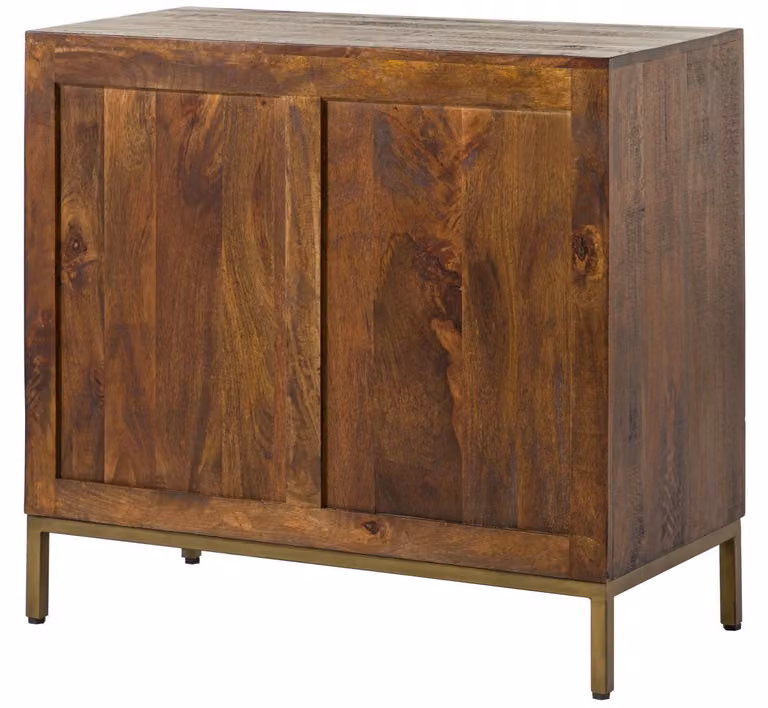 MASSIVMOEBEL24 | credenza in legno di Mango 94x46x86 marrone laccato STILMÖBEL #125