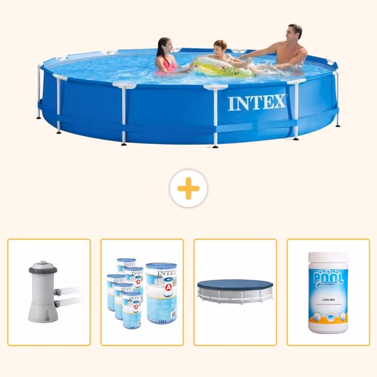 Piscina autoportante rettangolare - 366x76 cm - 5 pezzi - Modello SCB87