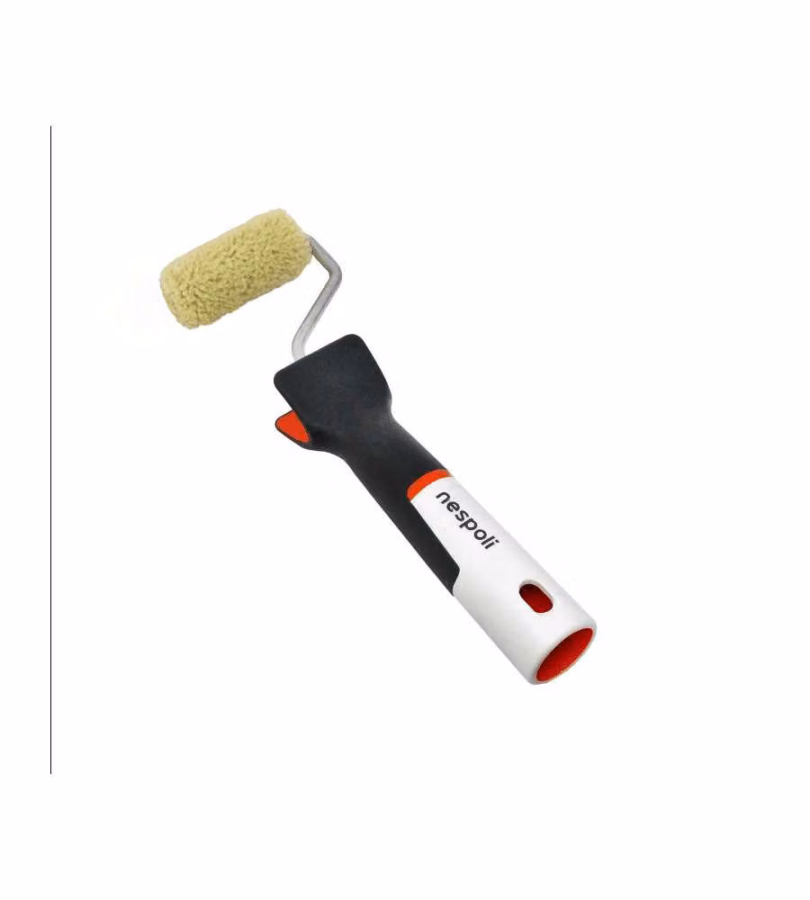 Nespoli Minirullo Teflon 6 cm per Pittura Legno - Manico Soft Touch