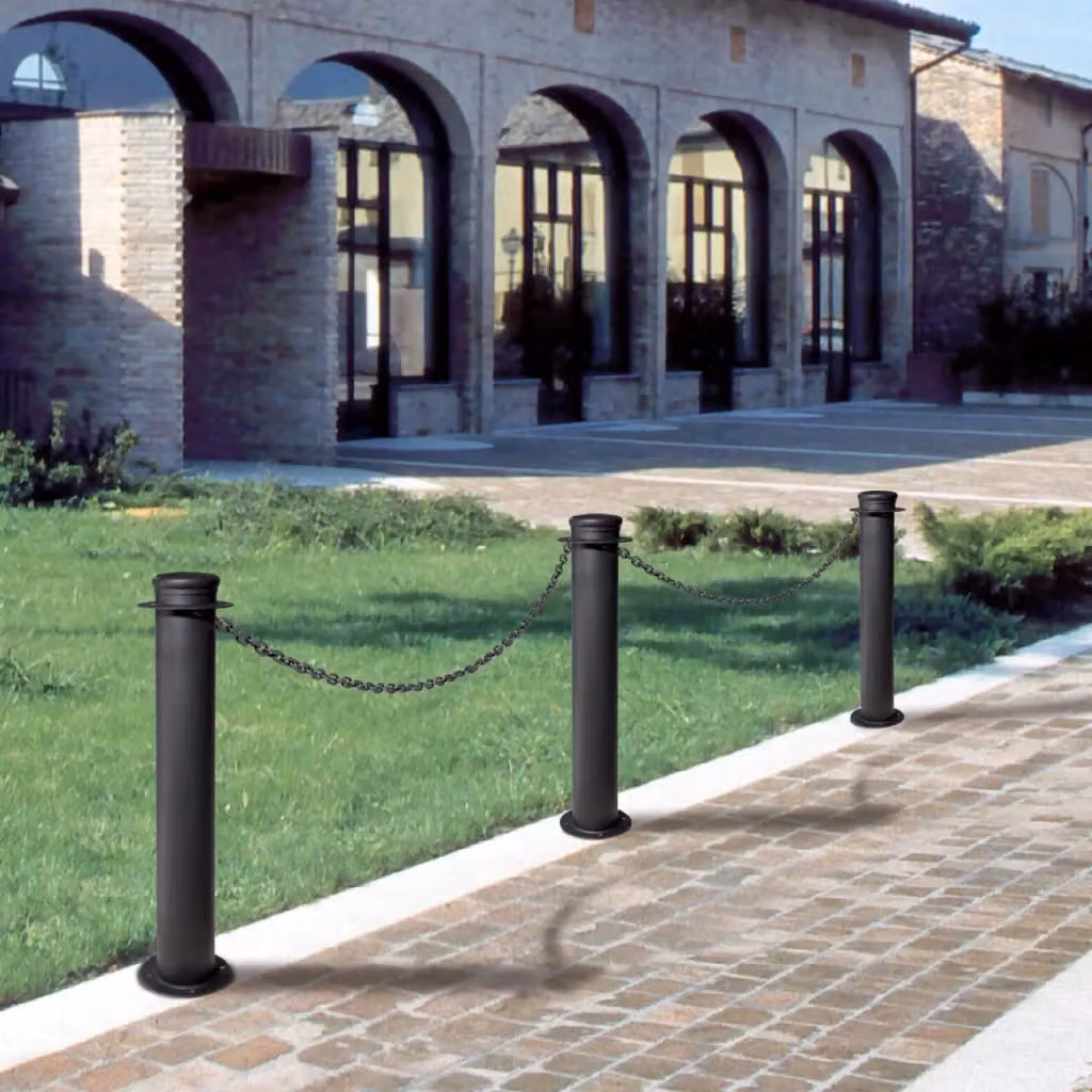 Colonnina Dissuasore in Ferro Belfer 42/F3 Grigio Antracite Altezza: 85 cm – 2