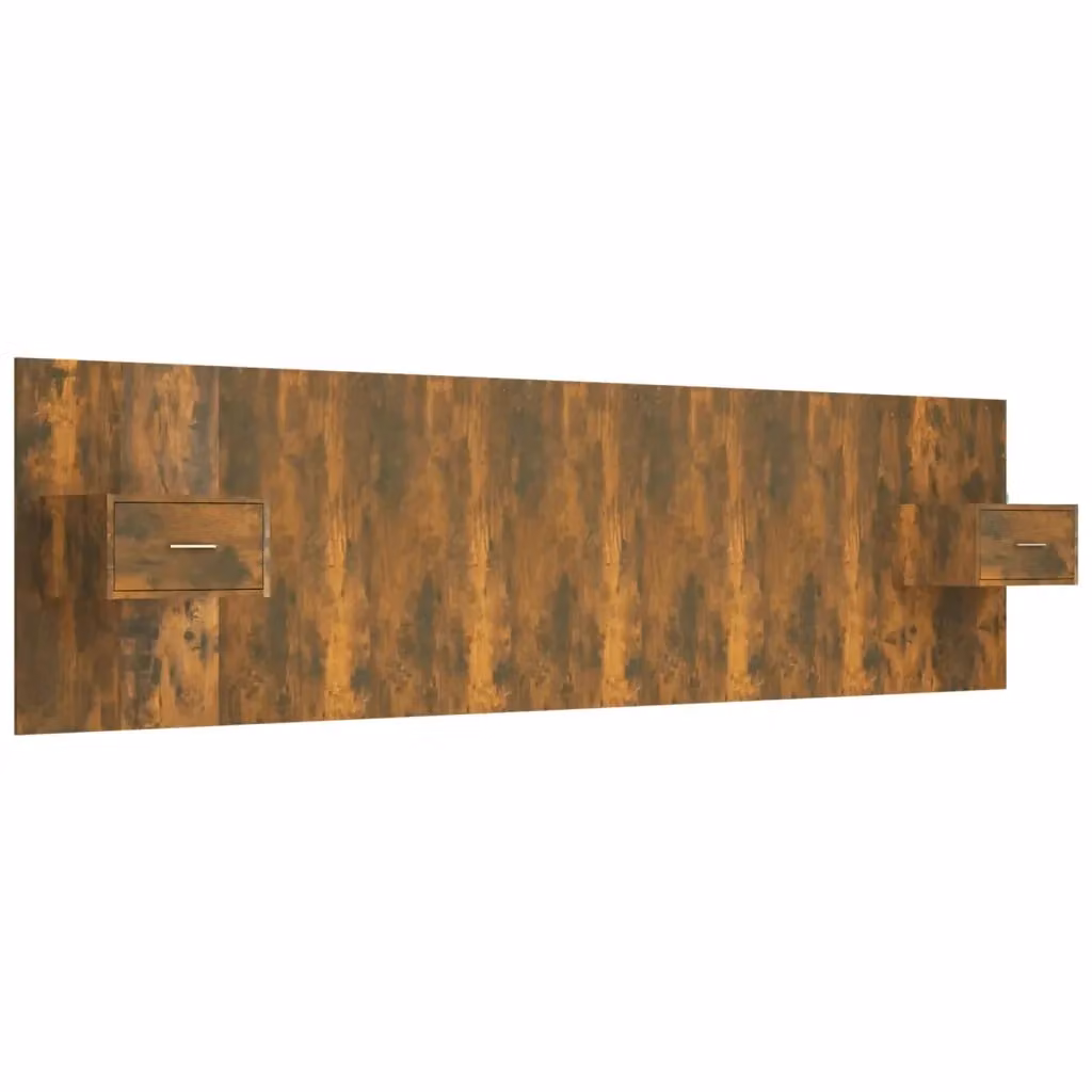 Testiera Letto con Comodini Integrati vidaXL in Legno Multistrato Rovere Fumo Marrone – 2