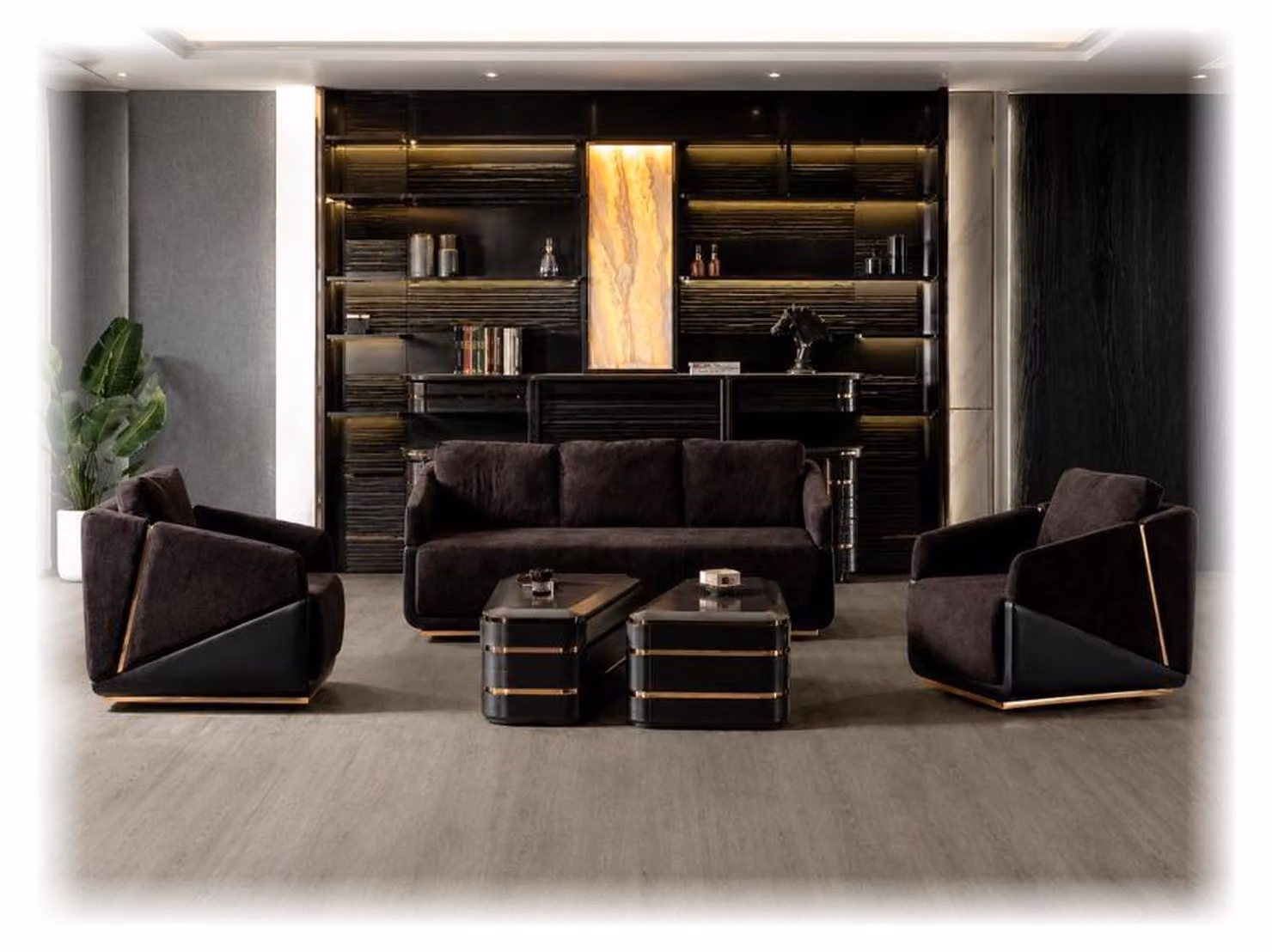 Divano, poltrona, morbido, confortevole, elegante, moderno, marrone
