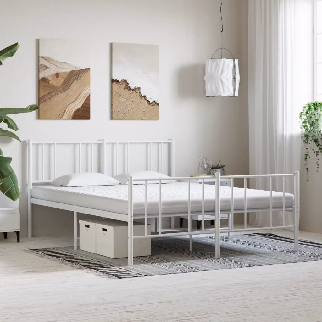 vidaXL Materasso in Schiuma Bianco 160x200 cm 7 Zone Durezza 20 ILD