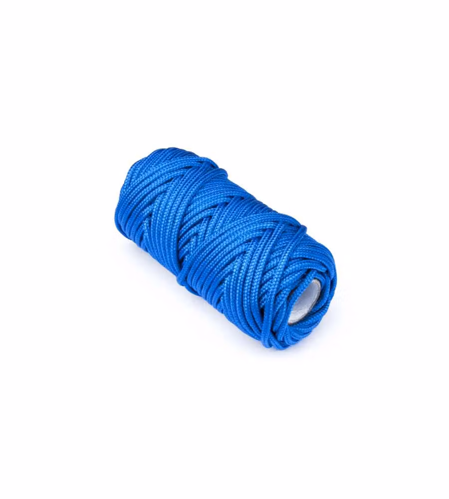 Treccia per veneziana in polipropilene Diam. 3 mm. blu elettrico 20 mt.