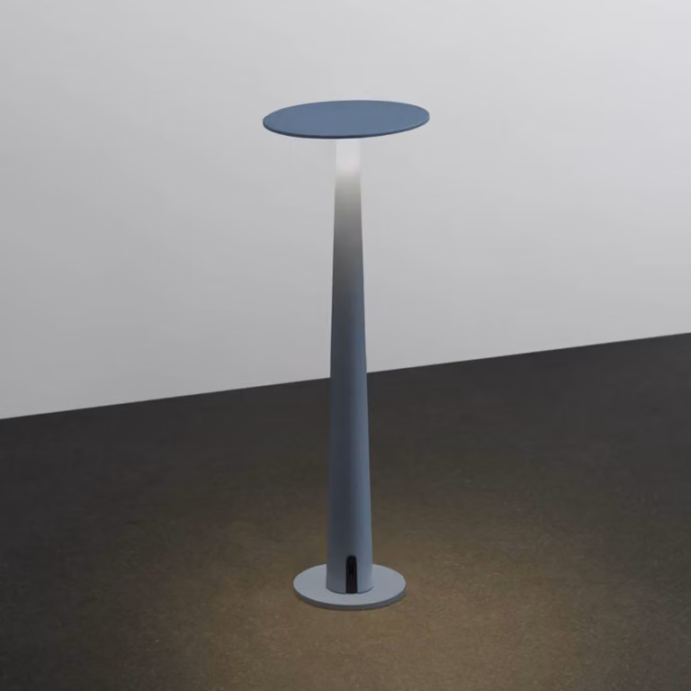 Nemo Lampada da tavolo a LED Portofino, dimmerabile, Blu, Soggiorno / Sala da pranzo, Alluminio, Moderno, Lampada da tavolo LED