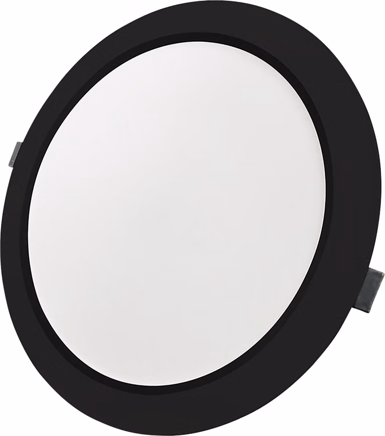 Faretti a LED LUXULA, 24 W, disponibili in tre temperature di colore: 2700 K (bianco caldo), 4000 K (bianco neutro) e 6000 K (bianco freddo), regolabili (CCT), colore nero, grado di protezione IP44