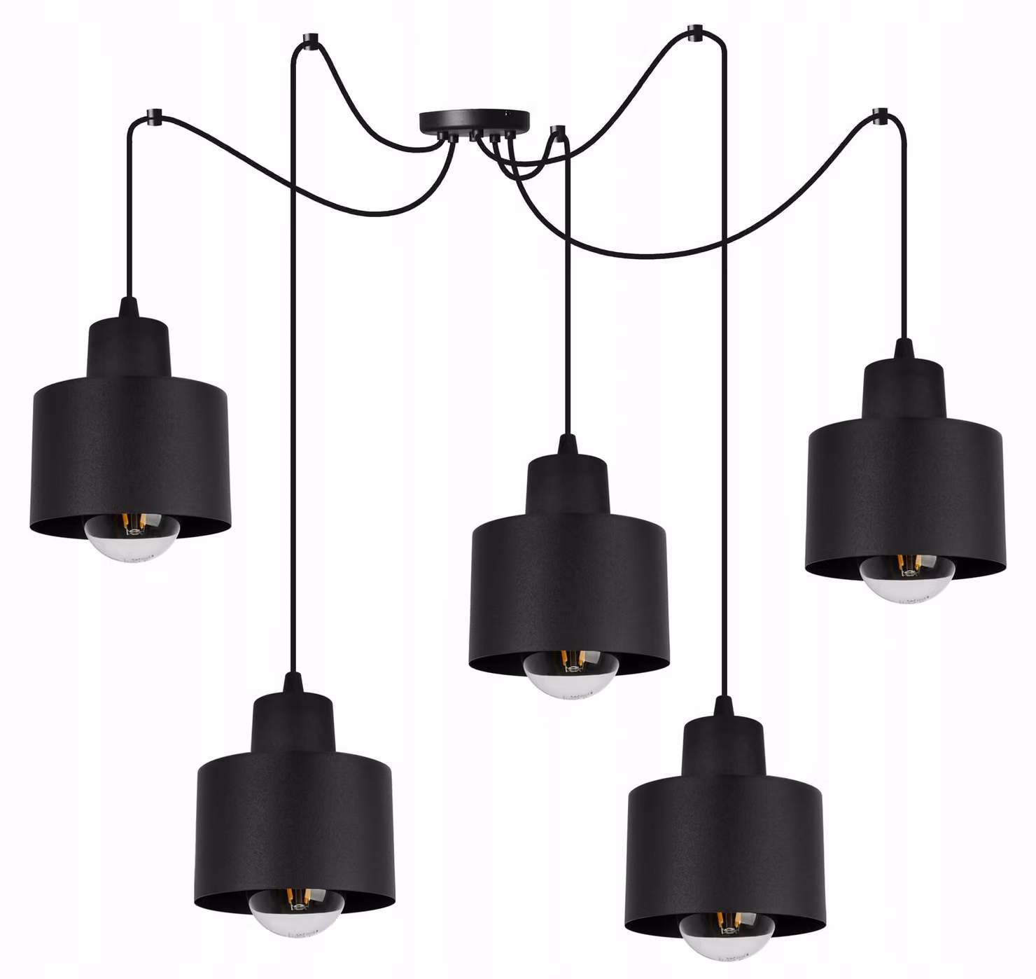 Moderna Lampada A Sospensione Lampada A Led Nera