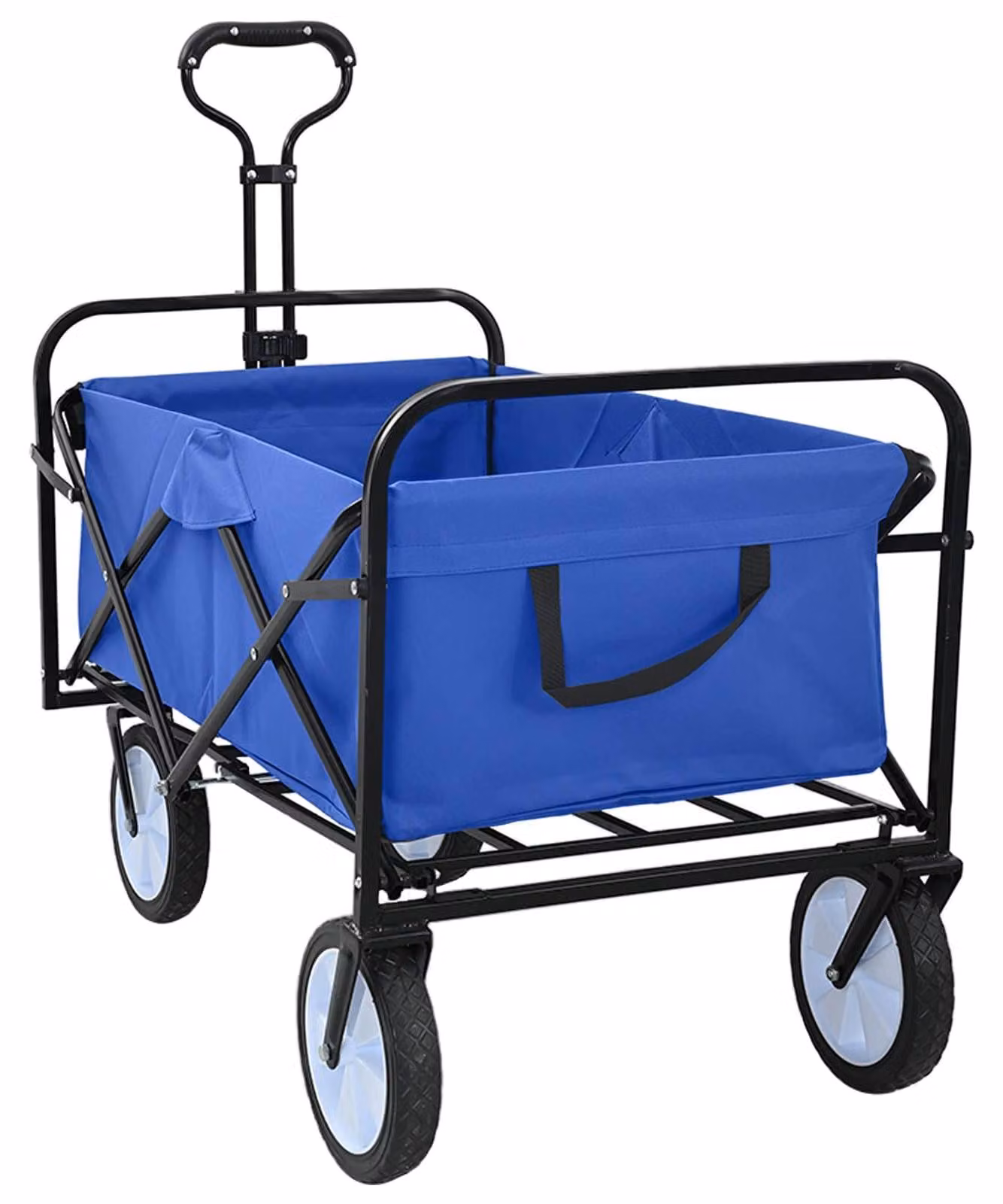 Carrello a Mano Pieghevole Blu 94 x 53 x 99 cm Tessuto Oxford