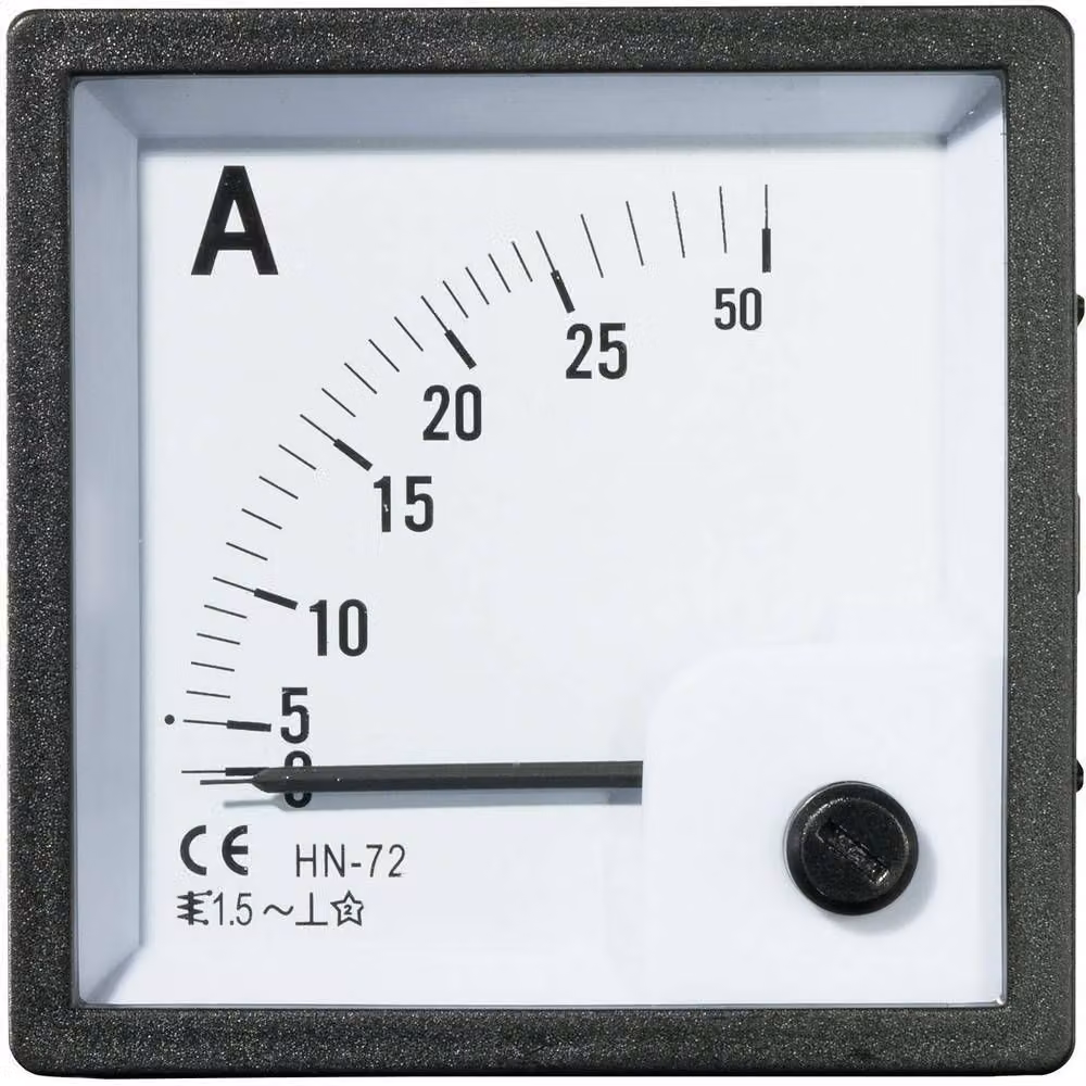 Voltcraft AM-72X72/25A Analog-Einbaumessgerät AM-72X72/25A 25 A Dreheisen (AM-72X72/25A)