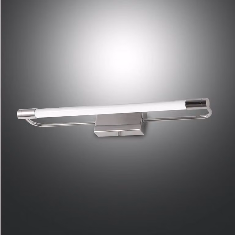 Fabas Luce Applique LED Rapallo, cromo, IP44, 40 cm Rapallo, Cromo / Argento, Corridoio, Metallo, Moderno, Applique