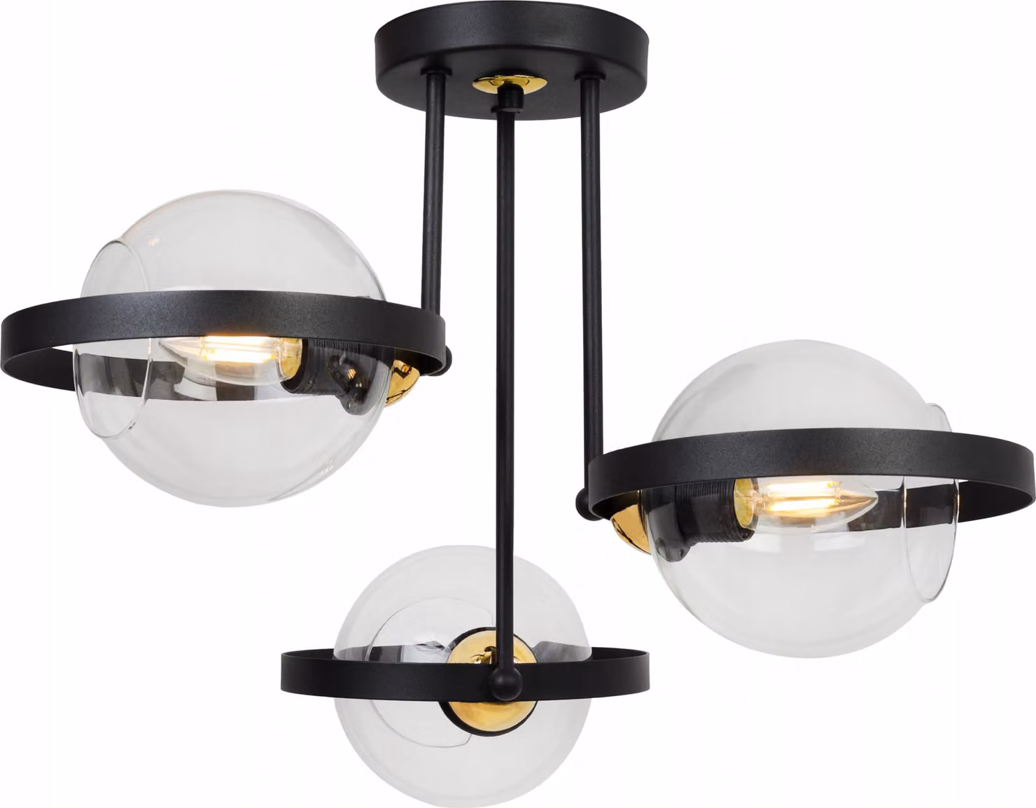 Moderna Lampada A Sospensione Con Anello In Vetro
